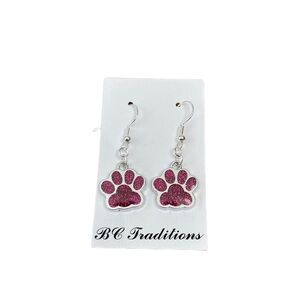 3/$25 Paw Print Dangle Earrings